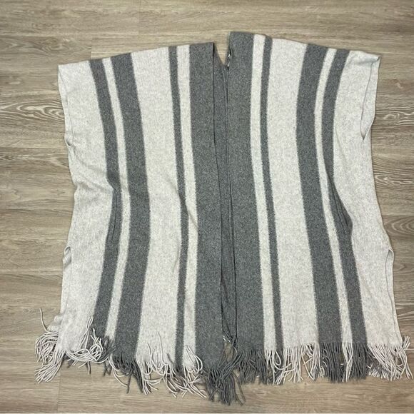 Lucky Brand Striped Open front cardigan Gray Fridge hem One size - Picture 4 of 7